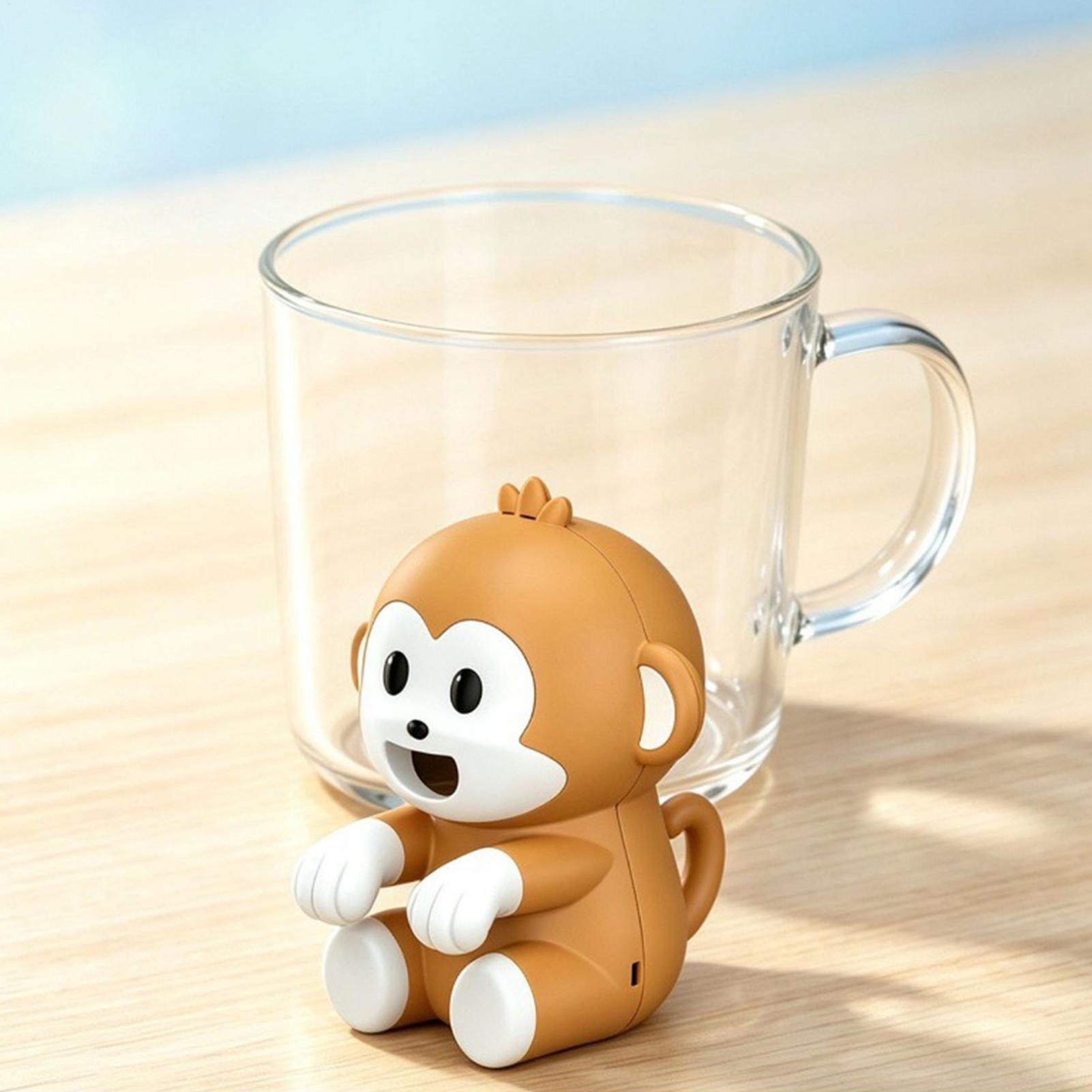 Coffee Tea Room - Mini-Clip-Ventilator für Tassen, 3 Geschwindigkeiten, niedlicher