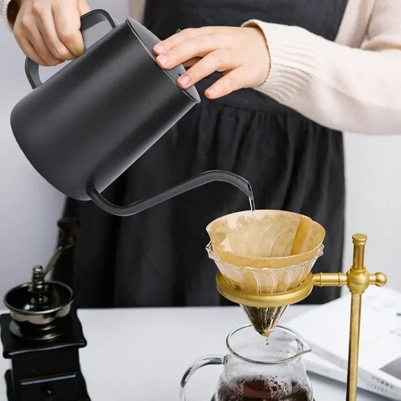 Tea And Coffee Kettle - 350/600ML Edelstahl Tropf Wasserkocher Schwanenhals Dünne
