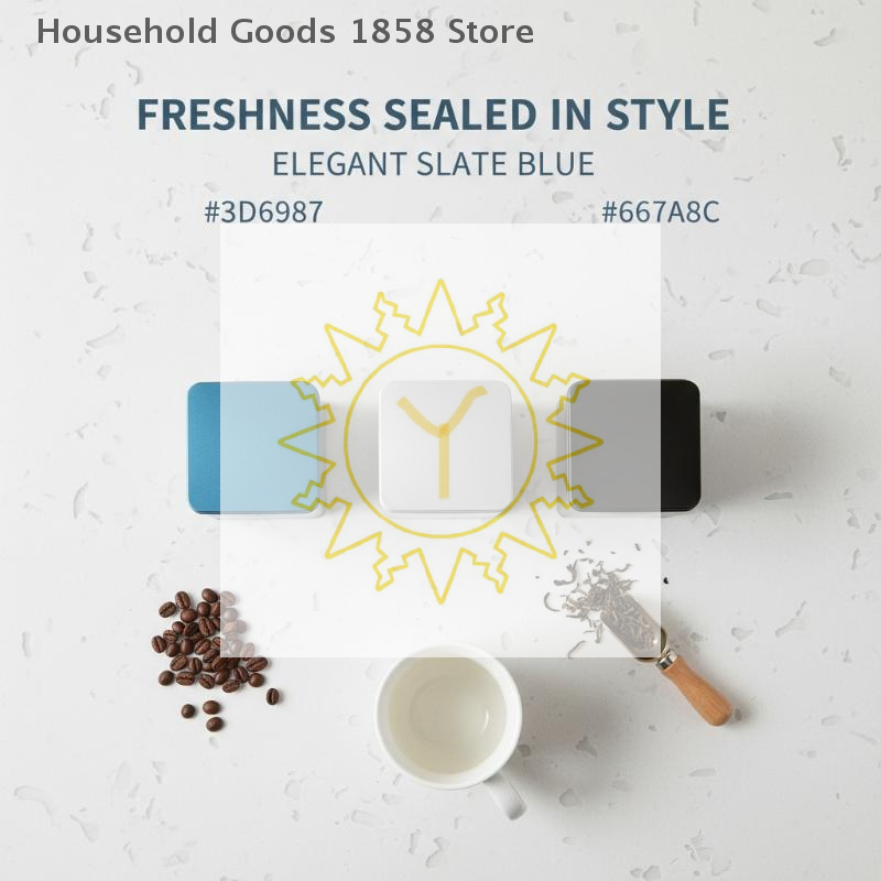 Coffee Tea Bean Leaf - Kaffeebohnen-, Teeblatt- und Zucker-Aufbewahrungsdose, Leere Teedose