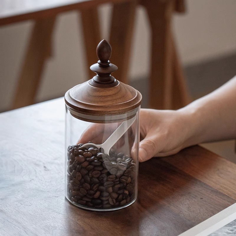 Coffee Tea Bean Leaf - Vorratsglas für Kaffeebohnen im amerikanischen Stil,