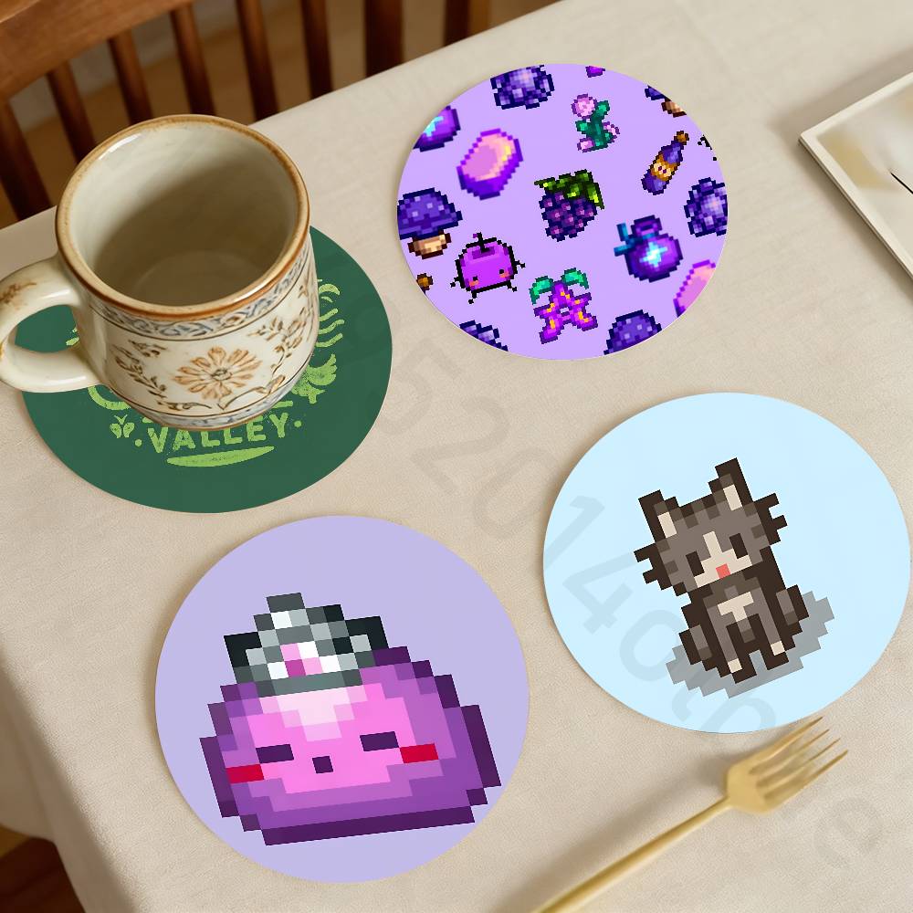 Valley Tea And Coffee - Stardew Valley Holz-Untersetzer für Tassen, Tee,