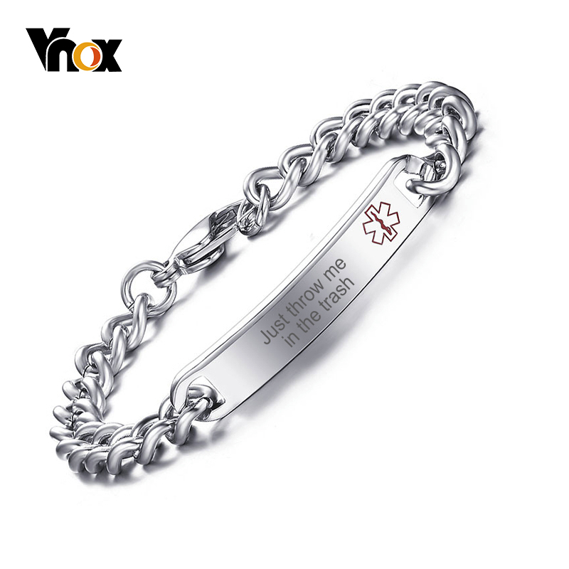 Coffee Tea Or Me - Vnox Medical Alert ID Armbänder für