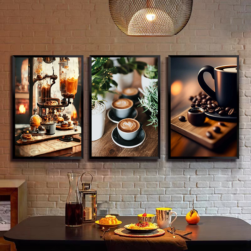 Coffee Tea Poster - Vintage Kaffeebohne Hand Kaffee Espresso Latte