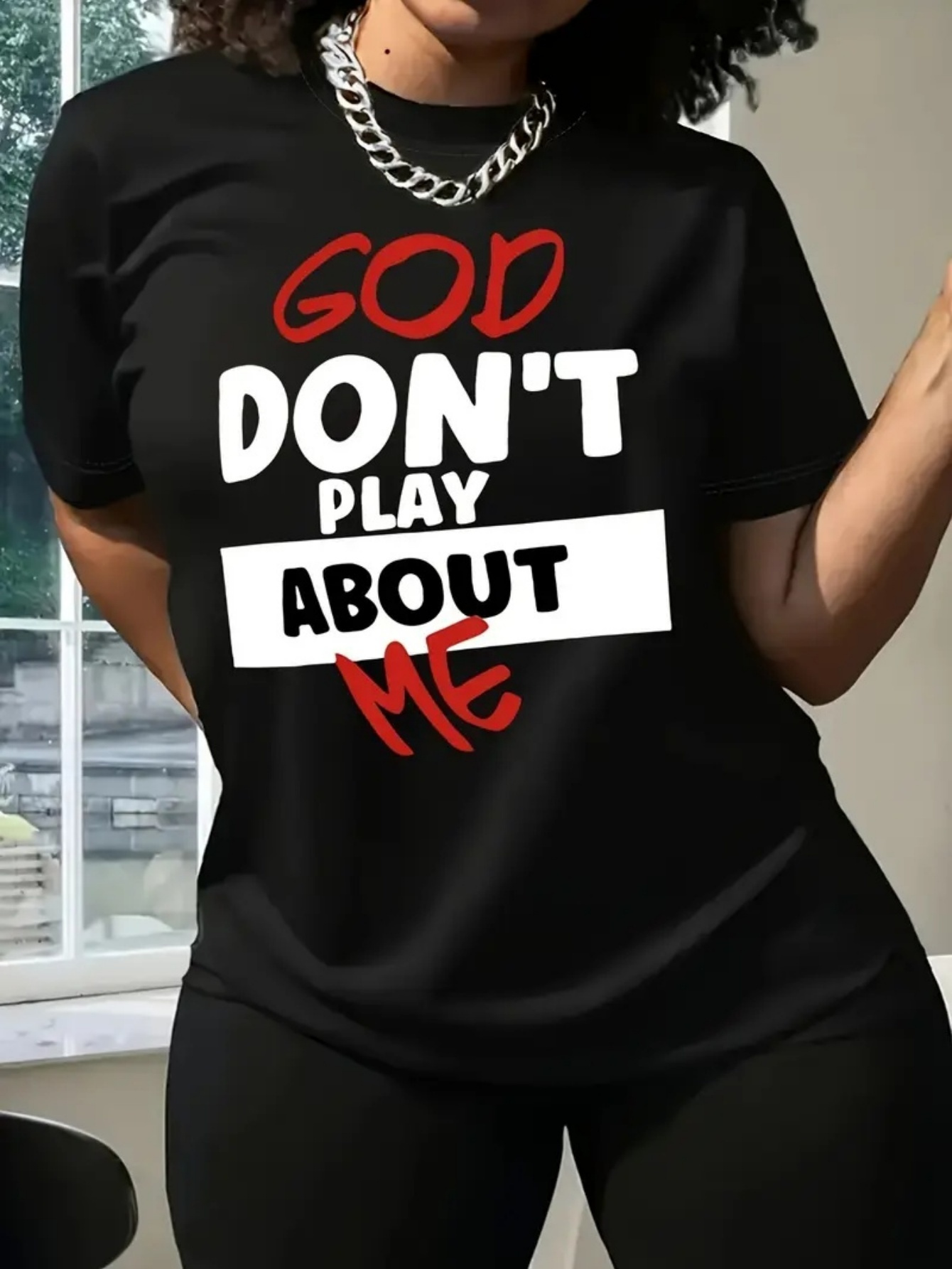 Coffee Tea Or Me - Trendiges, lässiges T-Shirt mit inspirierendem „God