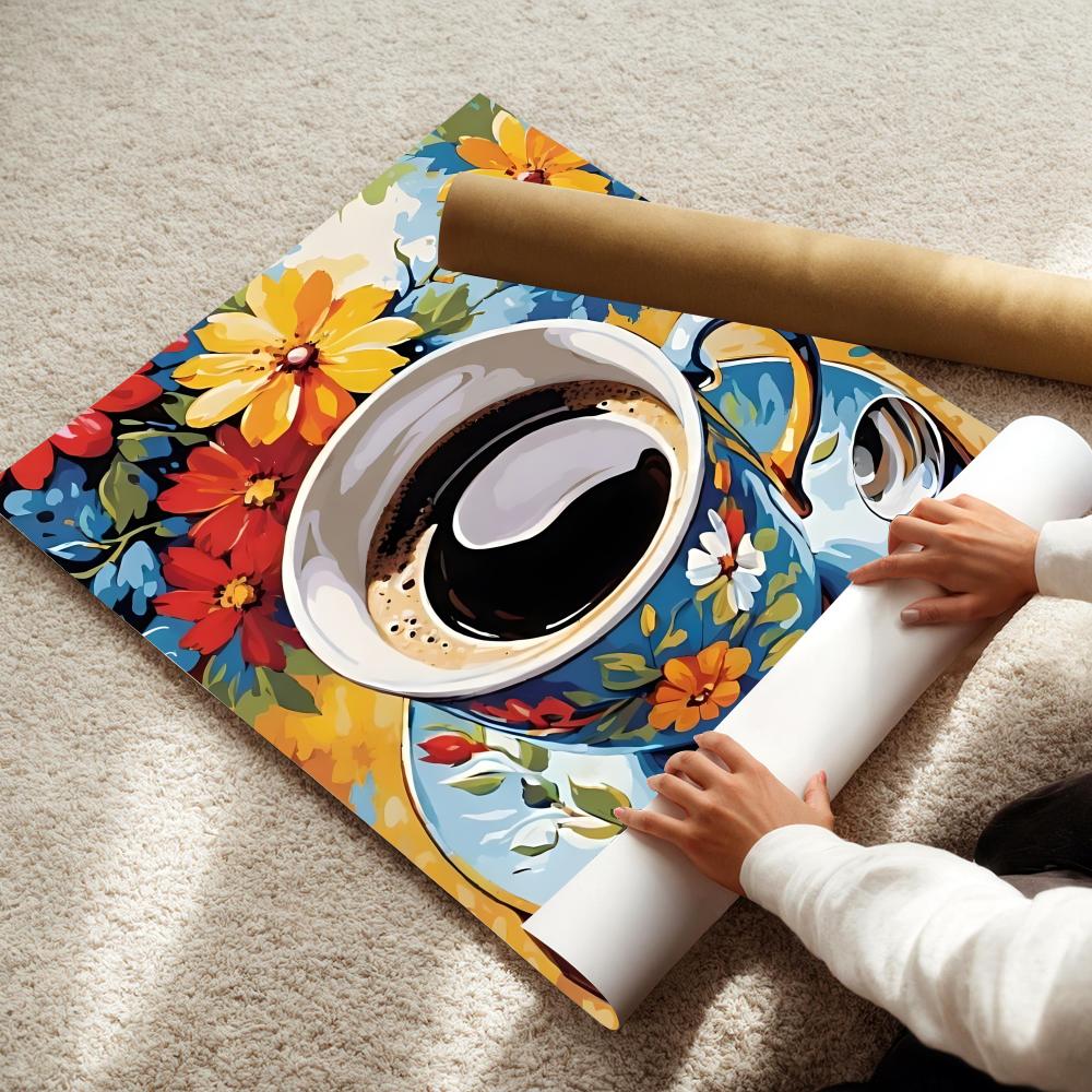 Poster mit Kaffeetasse für den – Coffee Tea Poster Bewertung und Preis