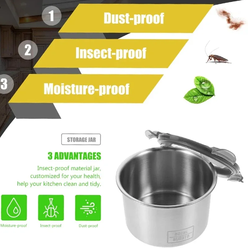 Edelstahl Lebensmittel Behälte – Coffee Tea Bean Leaf Bewertung und Preis