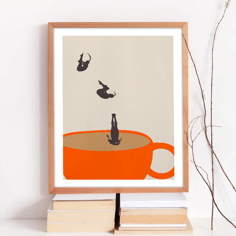 Lustiges Mädchen, Kaffee, Teet – Coffee Tea Poster Bewertung und Preis