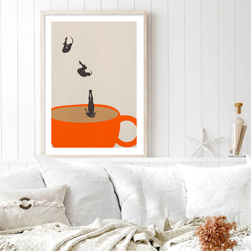 Lustiges Mädchen, Kaffee, Teet – Coffee Tea Poster Bewertung und Preis