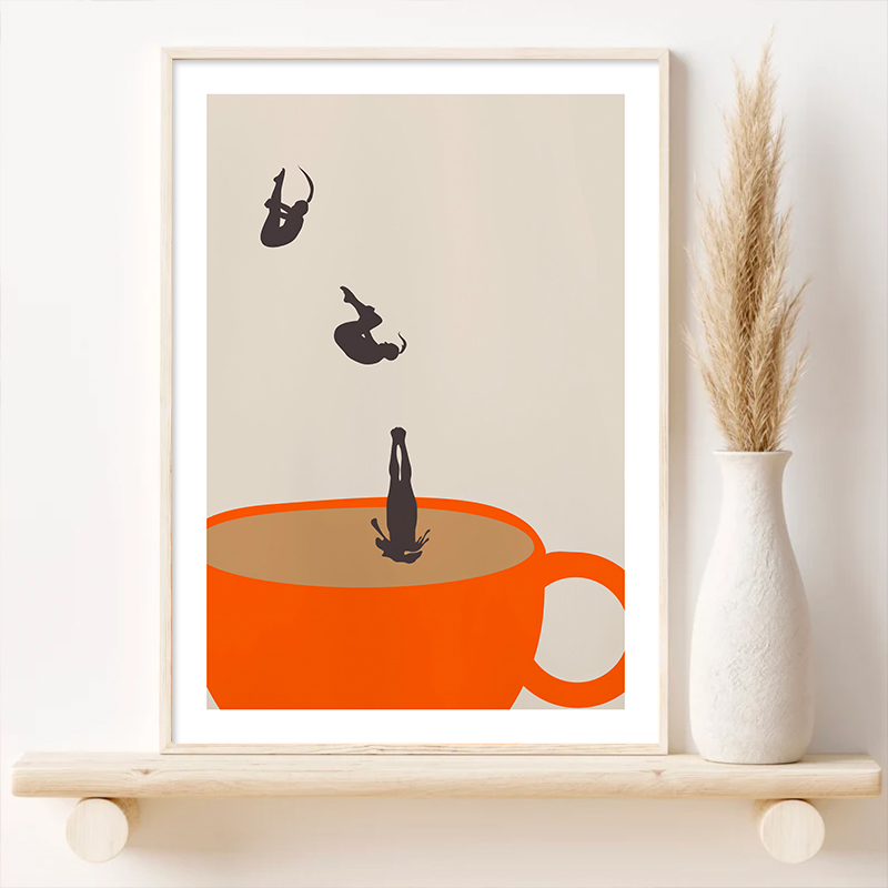 Lustiges Mädchen, Kaffee, Teet – Coffee Tea Poster Bewertung und Preis
