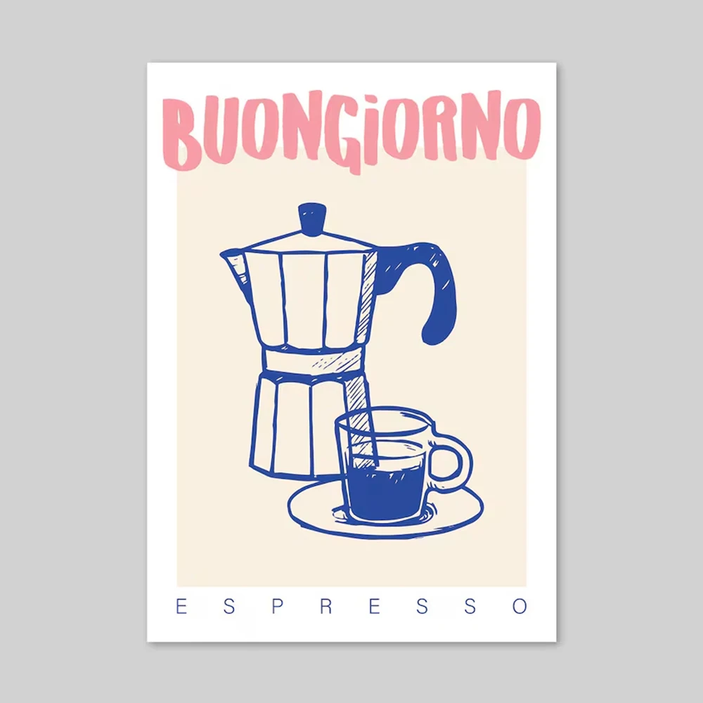 Moderne Kaffee Espresso Wand K – Coffee Tea Poster Bewertung und Preis