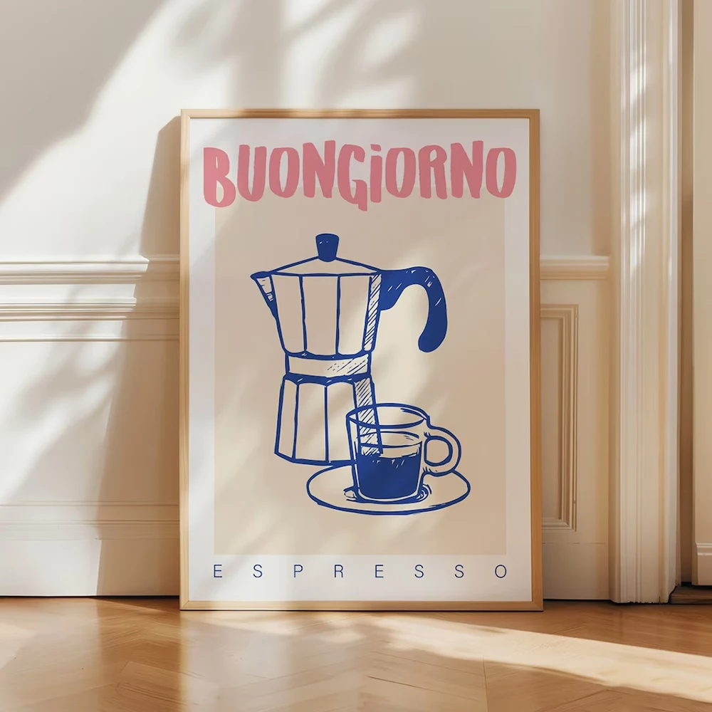 Moderne Kaffee Espresso Wand K – Coffee Tea Poster Bewertung und Preis