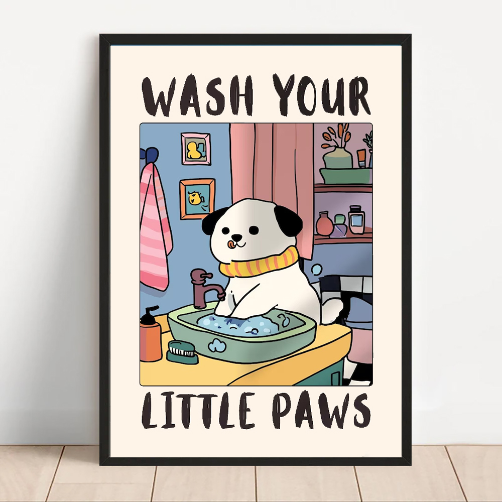 Niedliche Tiere, Leinwand, ged – Coffee Tea Poster Bewertung und Preis