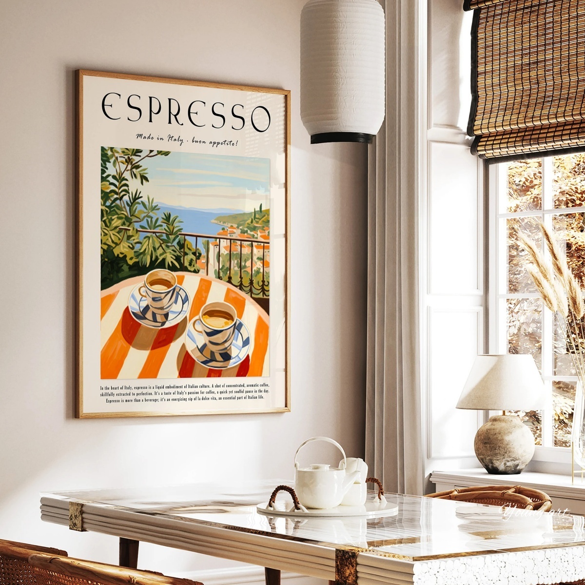Italienischer Espresso-Kaffee  – Coffee Tea Poster Bewertung und Preis