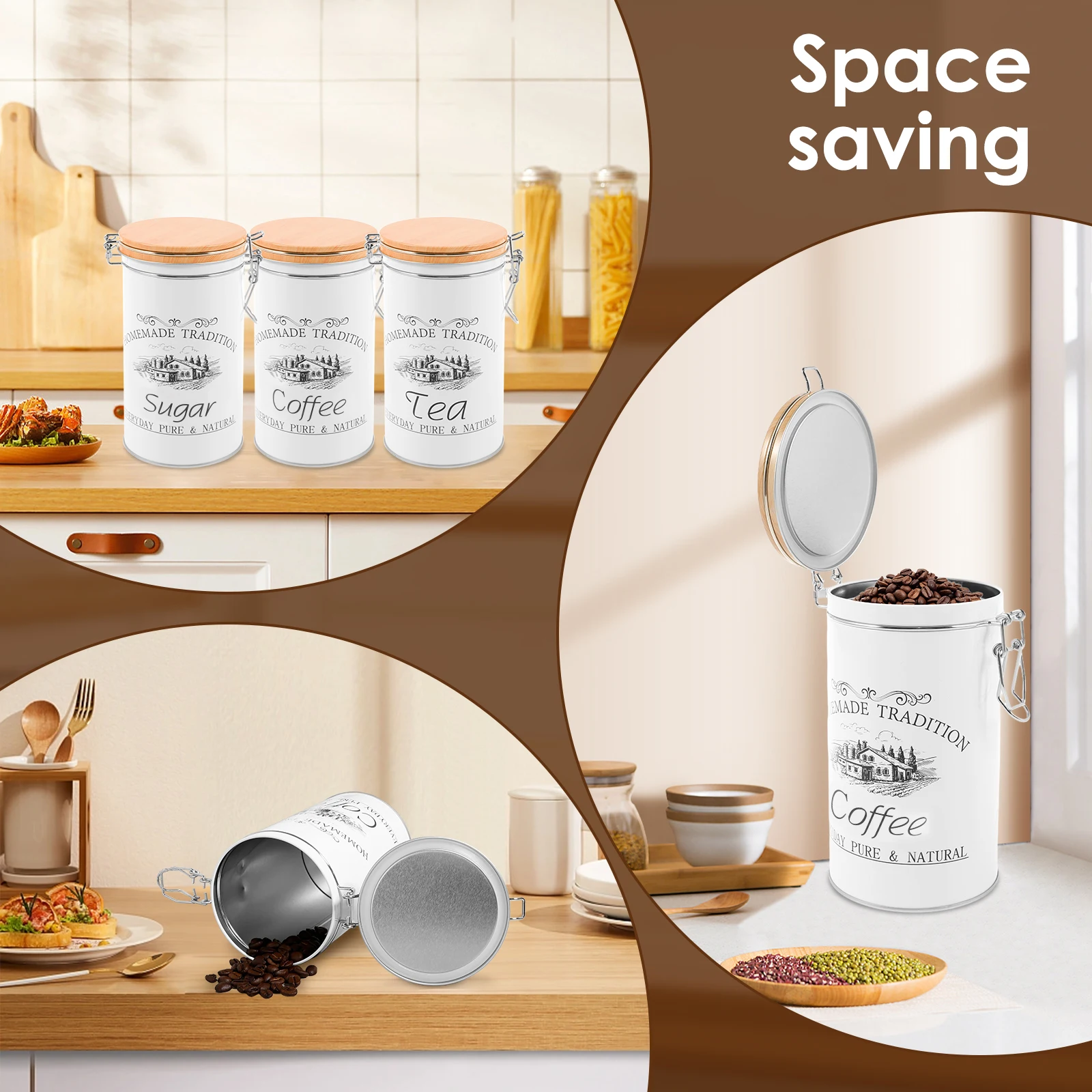 3 Teile/satz Tee Kaffee Zucker – Canister Coffee Sugar Tea Bewertung und Preis