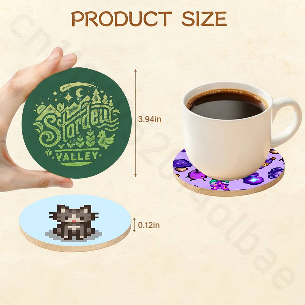 Stardew Valley Holz-Untersetze – Valley Tea And Coffee Bewertung und Preis