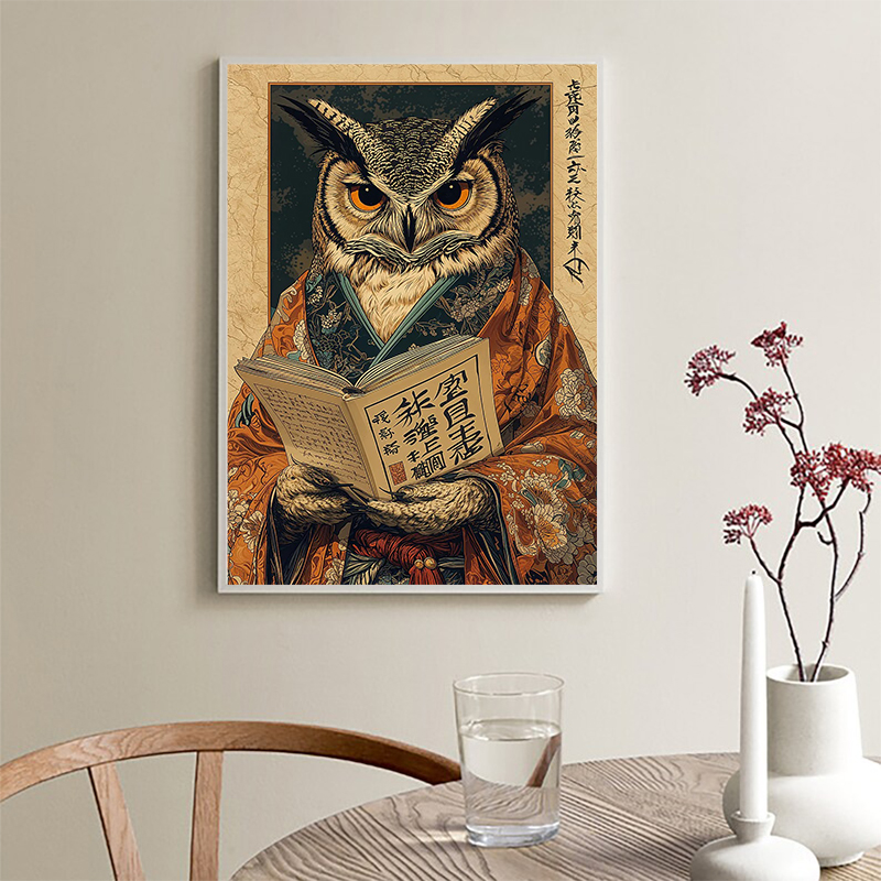 Retro japanischer Frosch trink – Coffee Tea Poster Bewertung und Preis