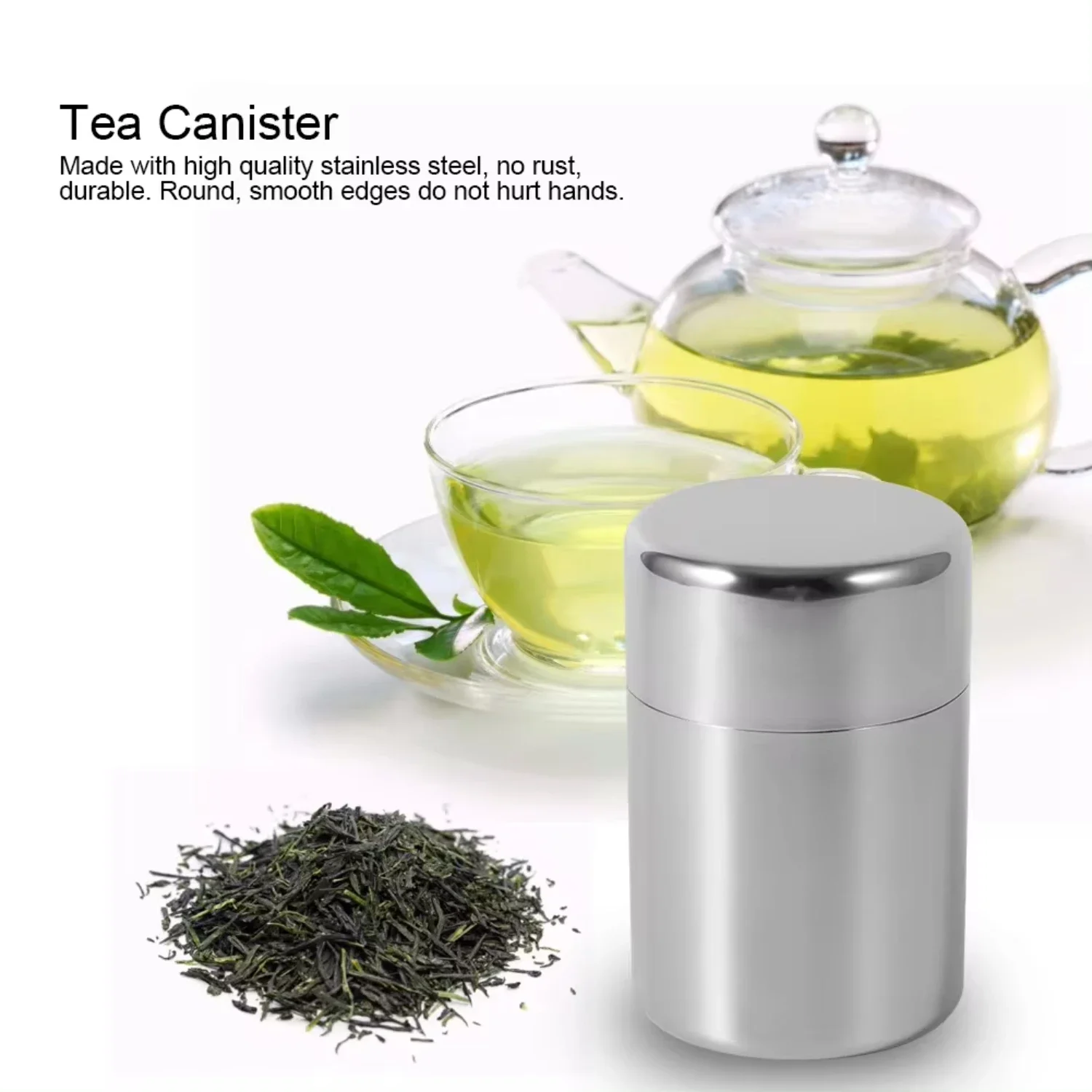 Teeblatten-Dosen aus Edelstahl – Canister Coffee Sugar Tea Bewertung und Preis