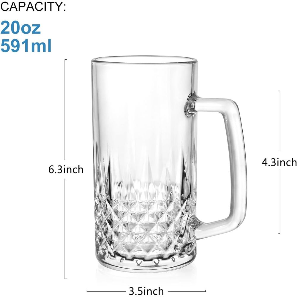 20 oz Schwere Glasbecher-Set m – Coffee Or Tea Please Bewertung und Preis